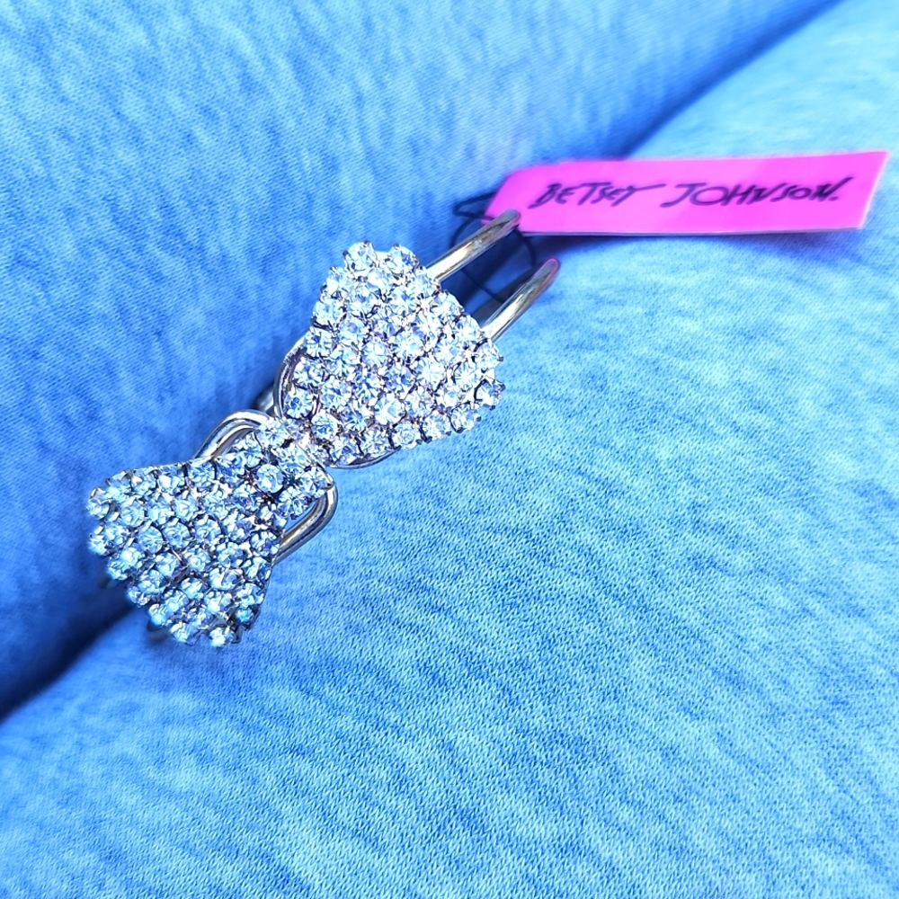 Betsy Johnson Bowtie Bangle Bracelet